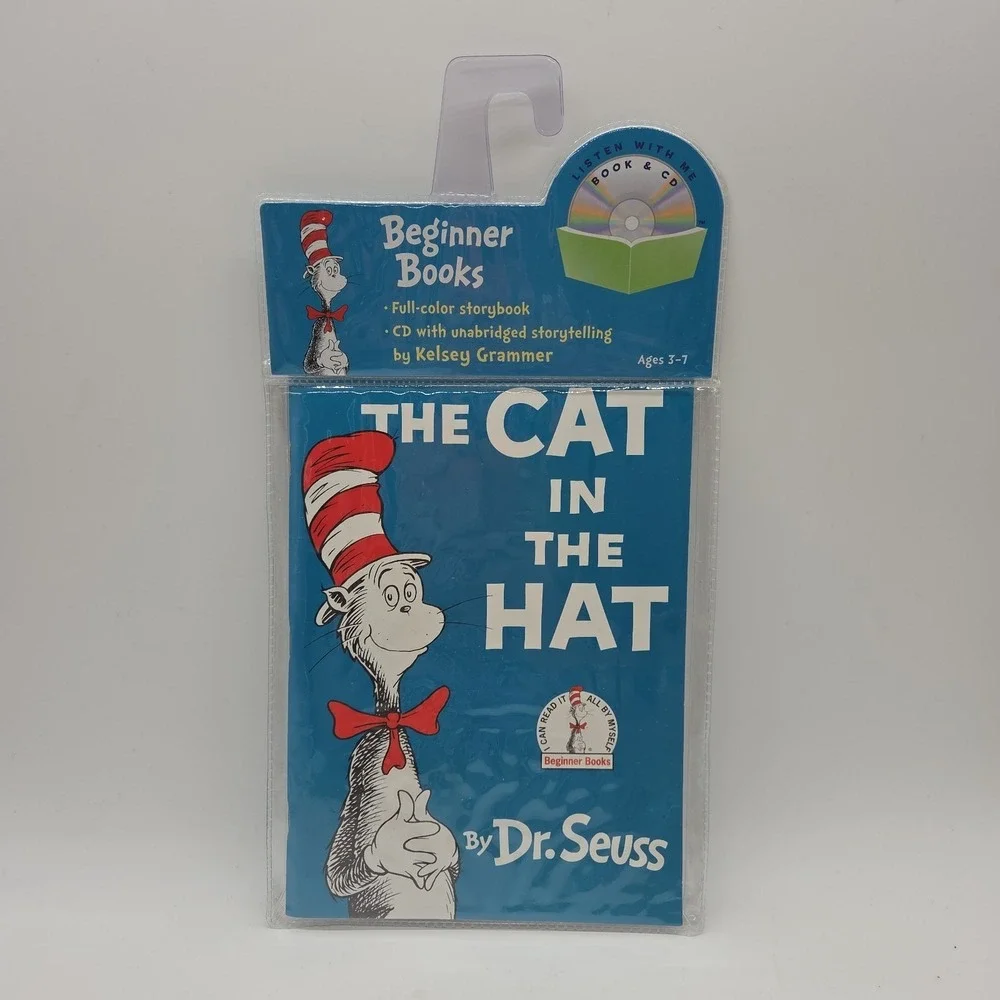 Dr. Seuss Book CD The Cat In Hat Green Eggs Ham One Fish Two Fish Fox In Socks
